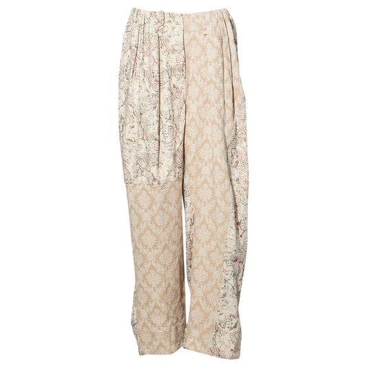 PAISLEY FULL GATHER PANTS / BEIGE