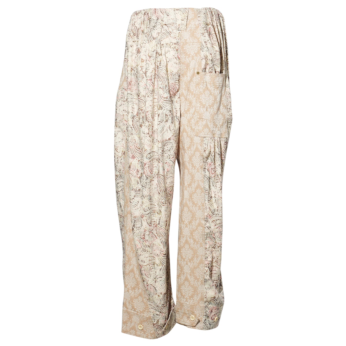 PAISLEY FULL GATHER PANTS / BEIGE