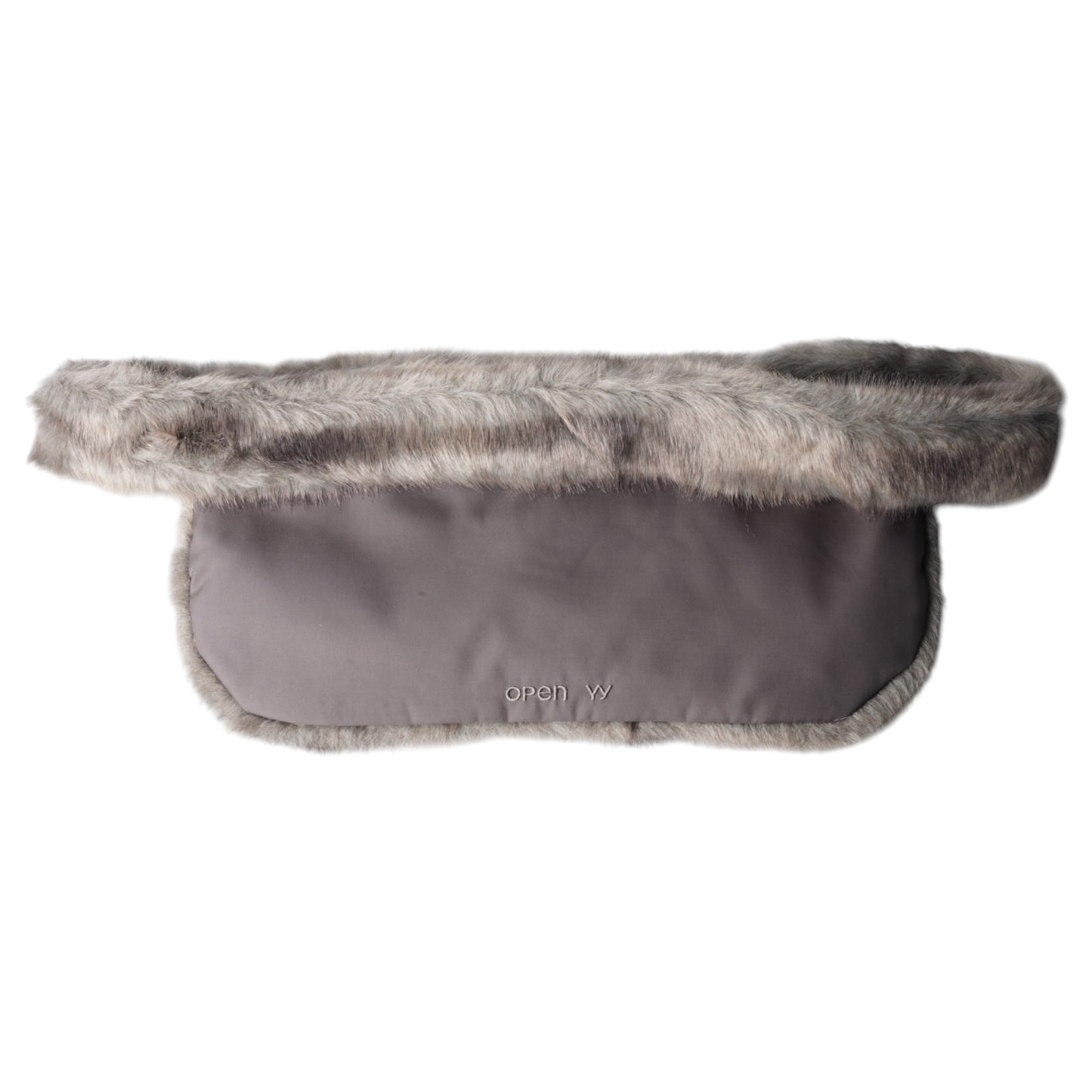 FURRY POCKET BELT BAG / GREY