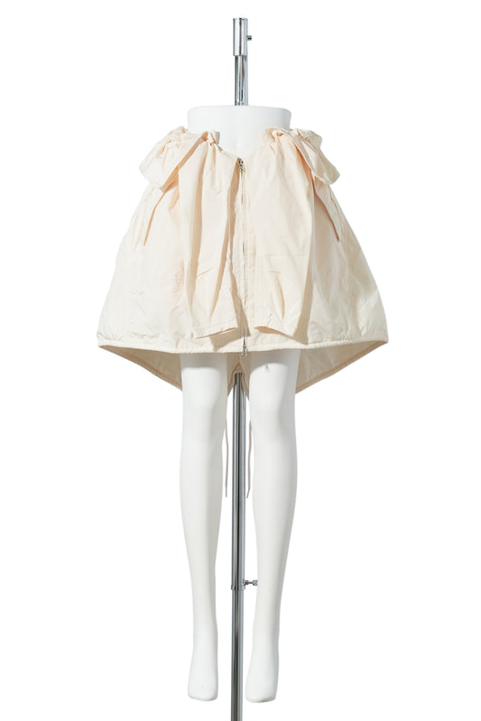 WRAP PADDED SKIRT / YELLOW