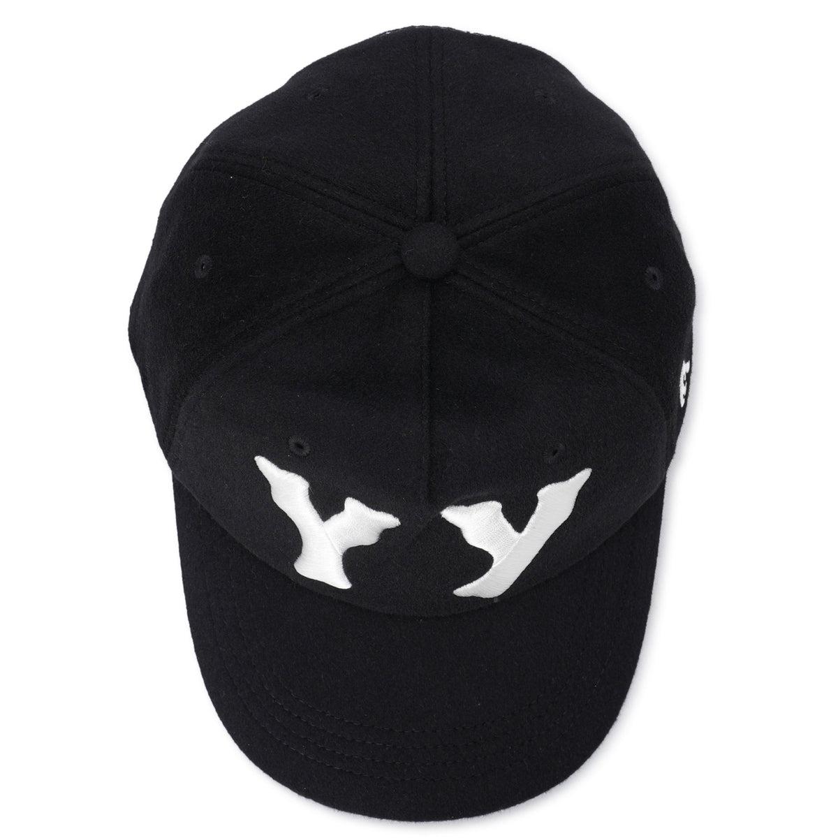 YY WOOL HEART BONE BALL CAP / BLACK