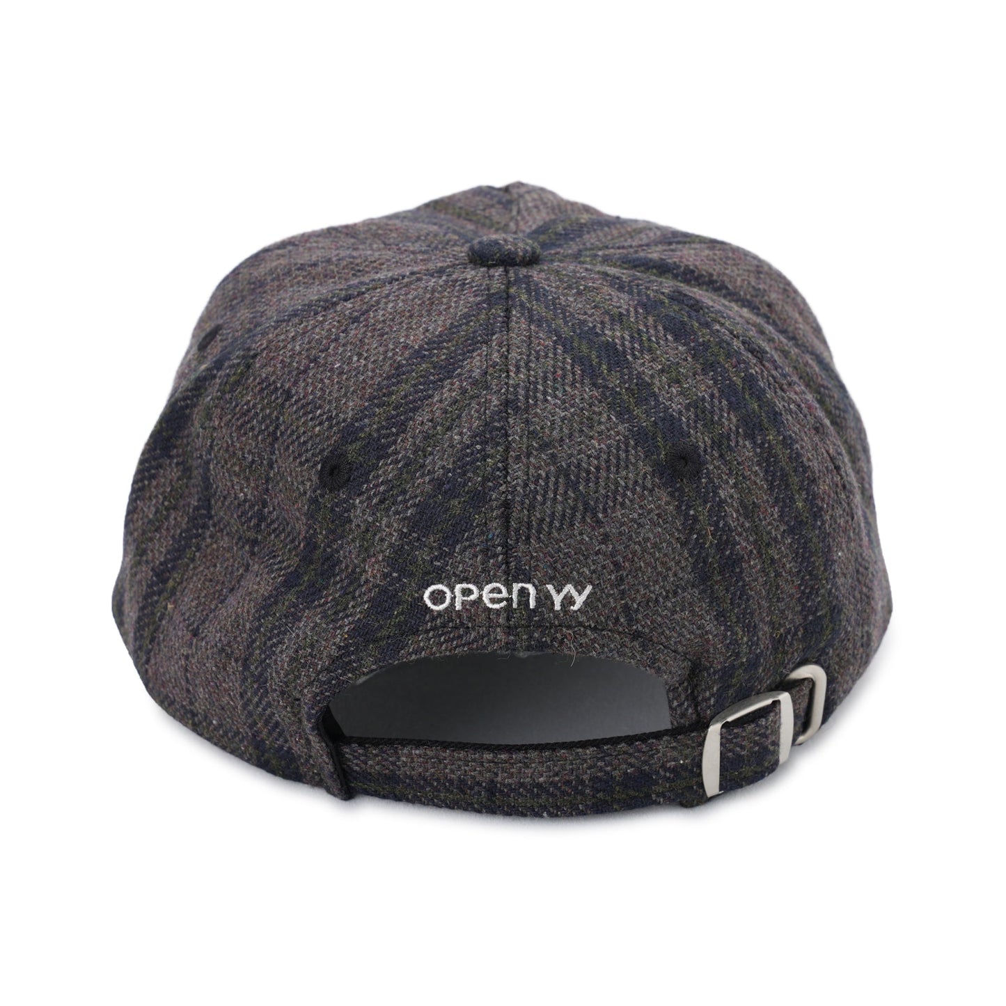 YY CHECKERED HEART BONE BALL CAP / BROWN
