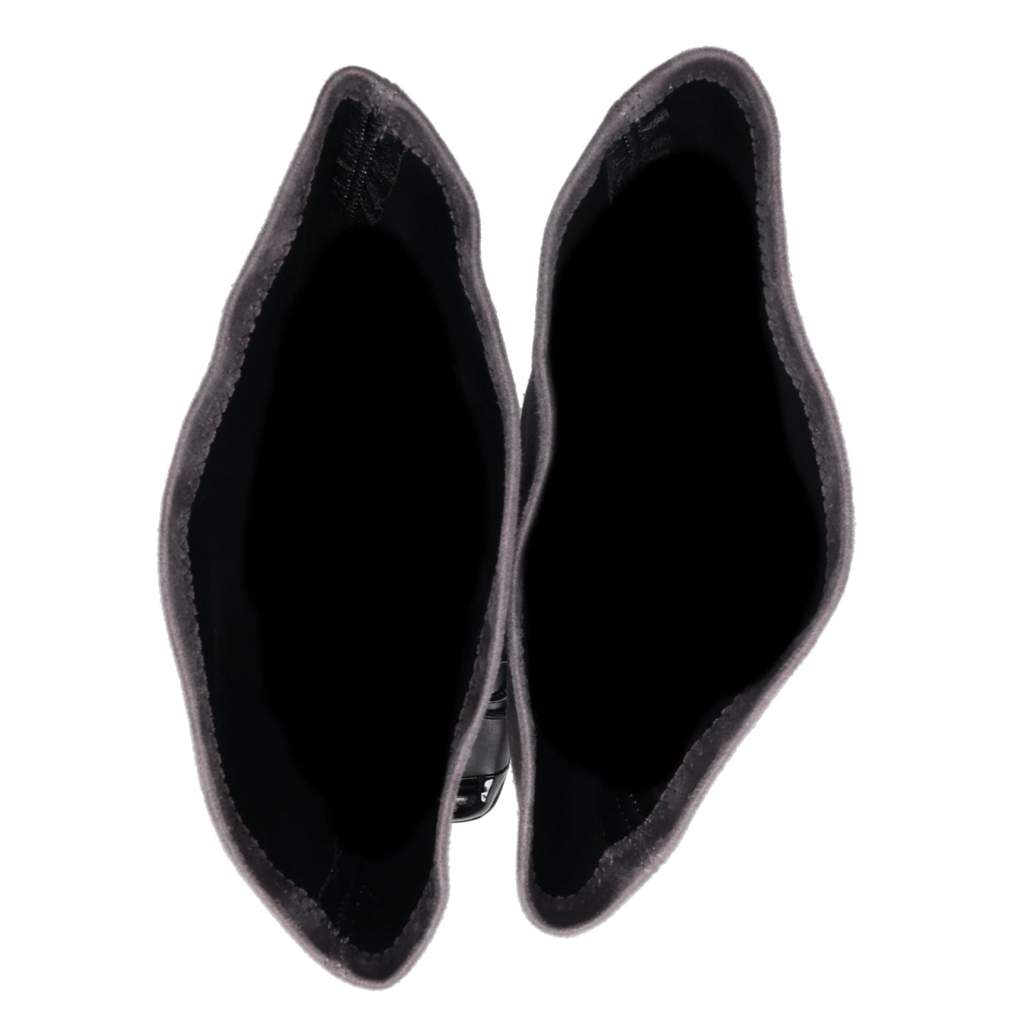 THIGH HIGH SUEDE BALLET BOOTS / BLACK