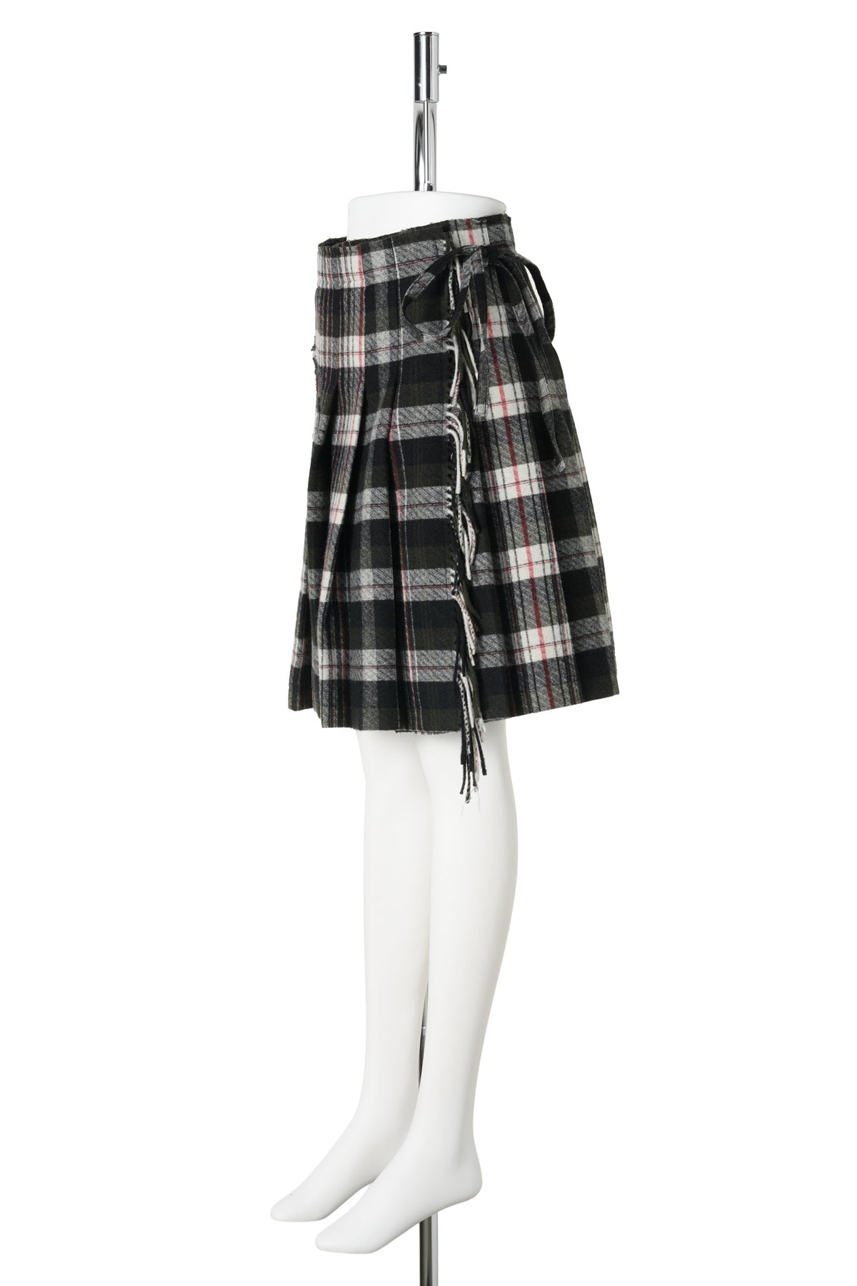 FRINGED WRAP SKIRT / MULTI