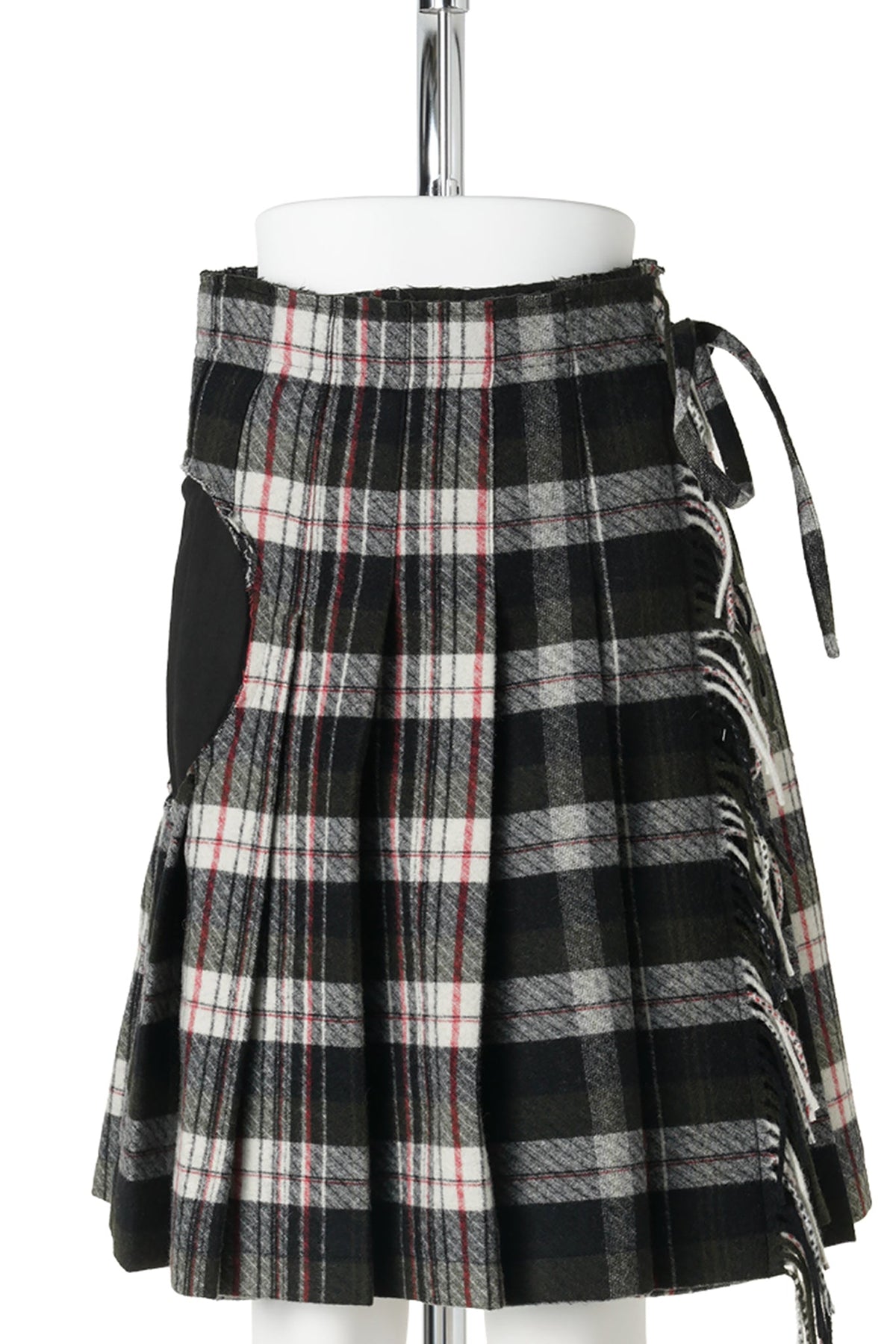 FRINGED WRAP SKIRT / MULTI
