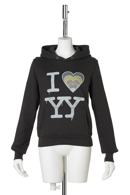 I LOVE YY FIT HOODIE / CHARCOAL