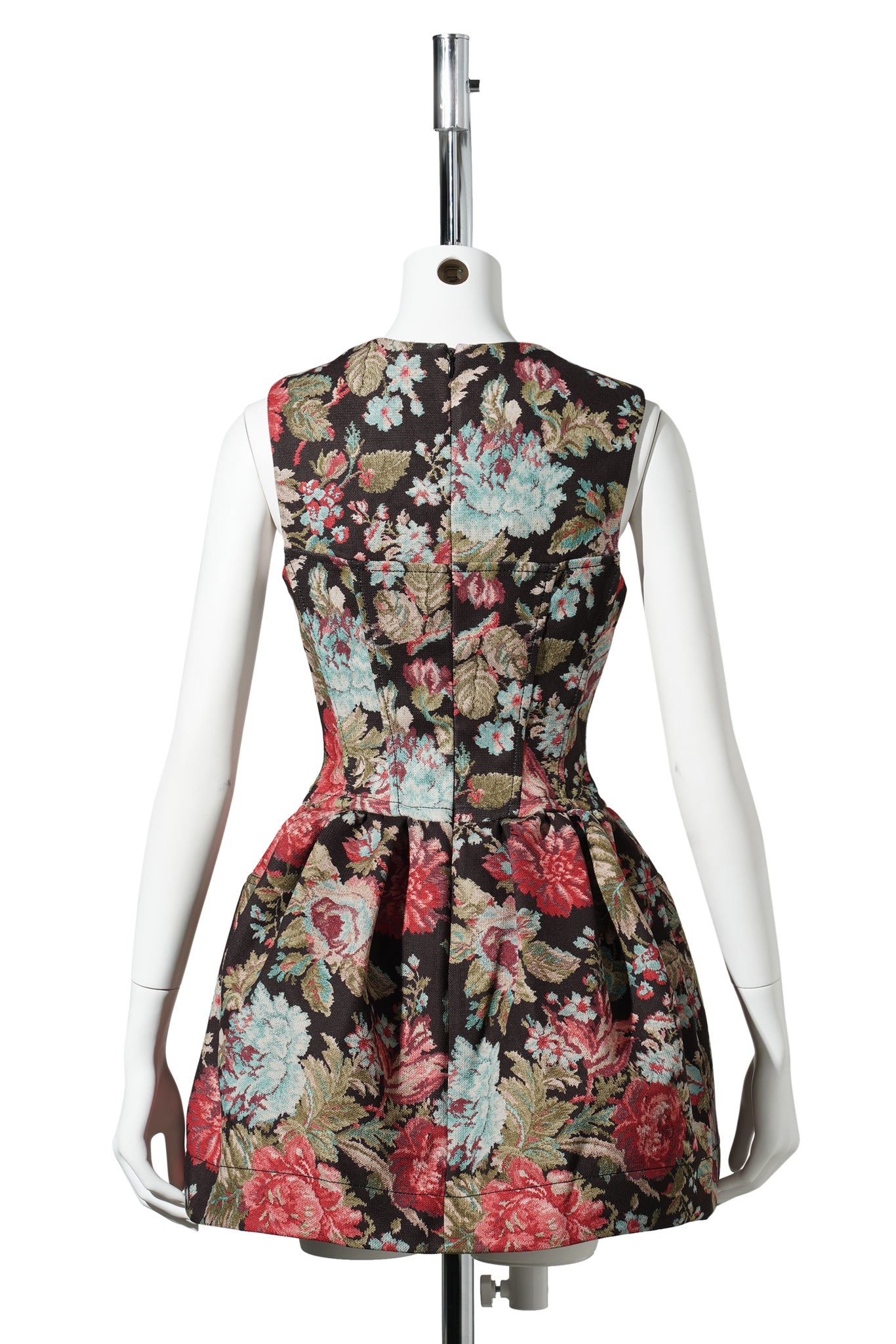 MINI FLORAL CORSET DRESS / MULTICOLOR
