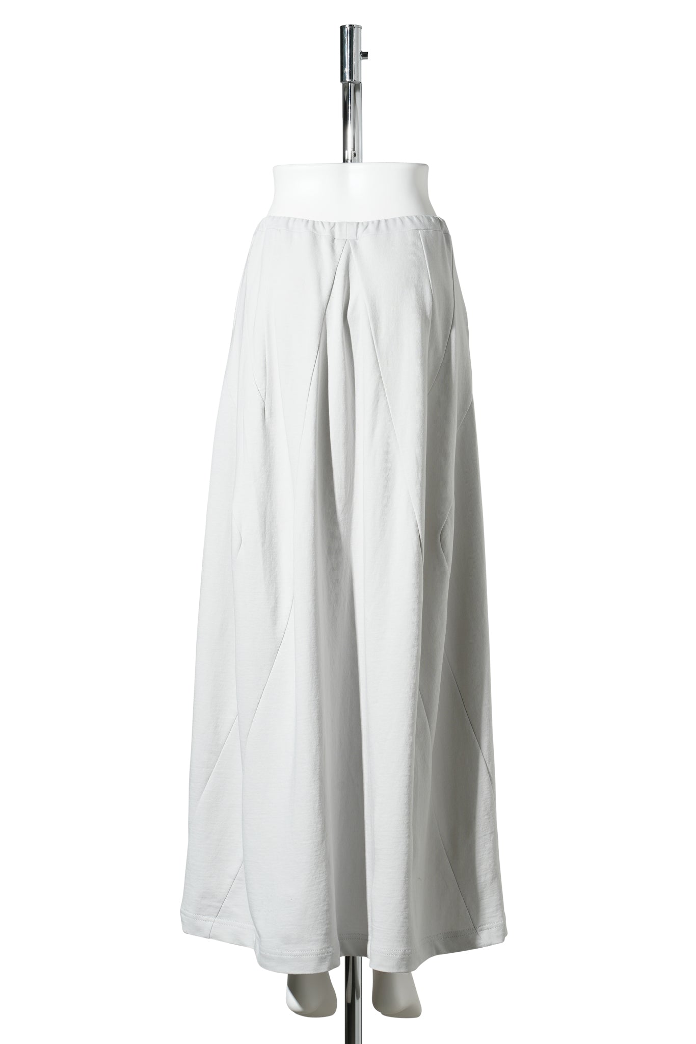 SLANT JERSEY SKIRT / LIGHT GRAY