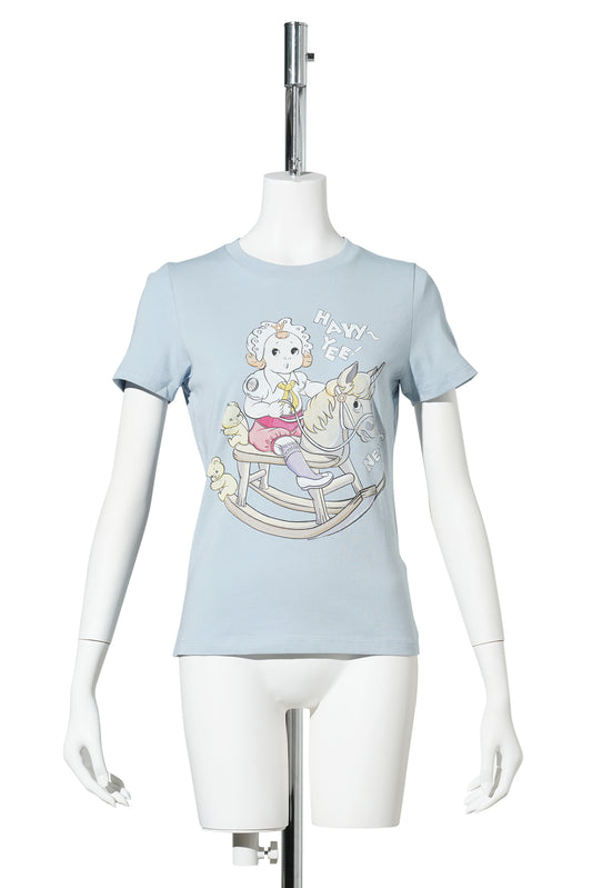 ROCKING BABY TEE / BLUE