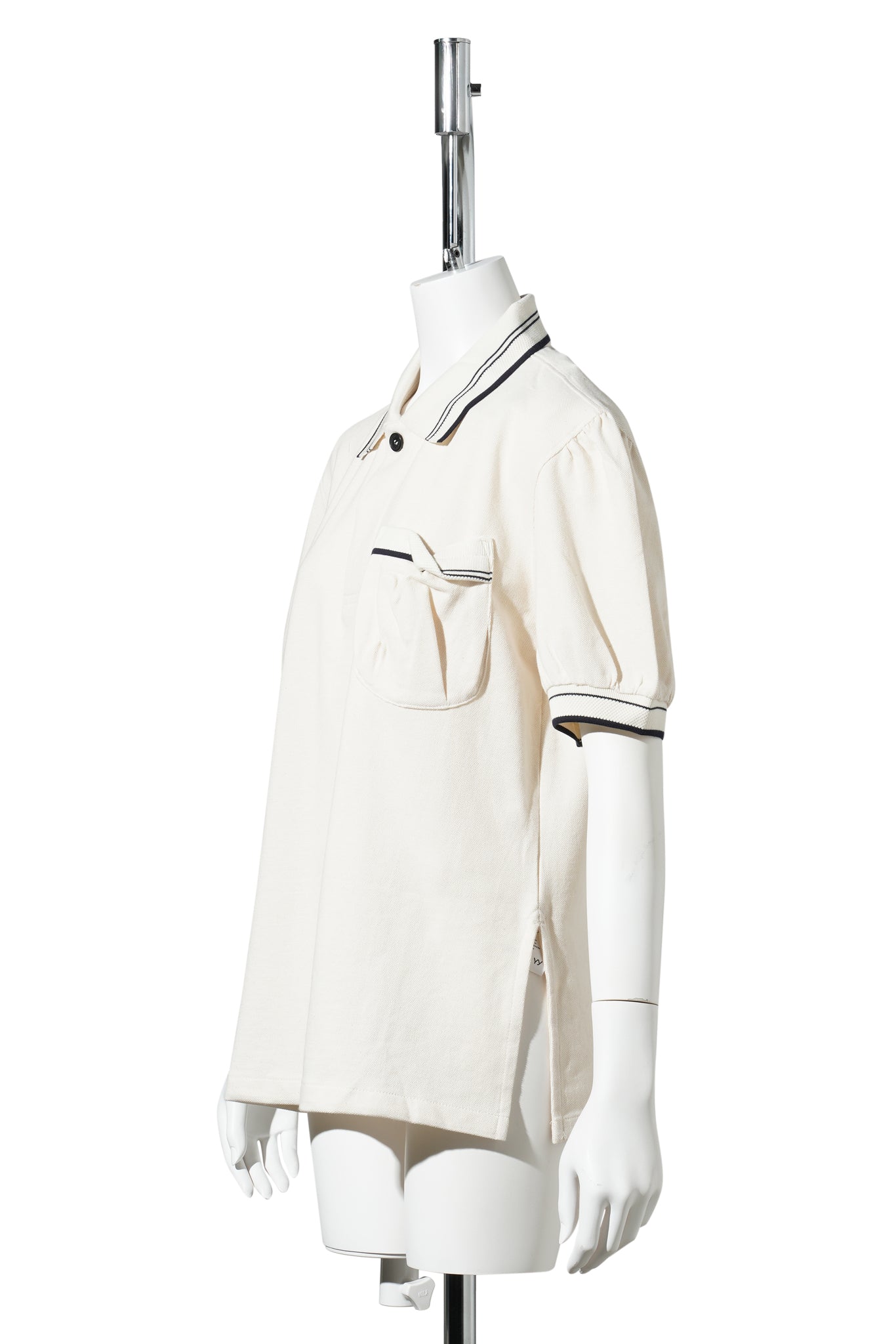 PUFFY PIQUÉ POLO / CREAM