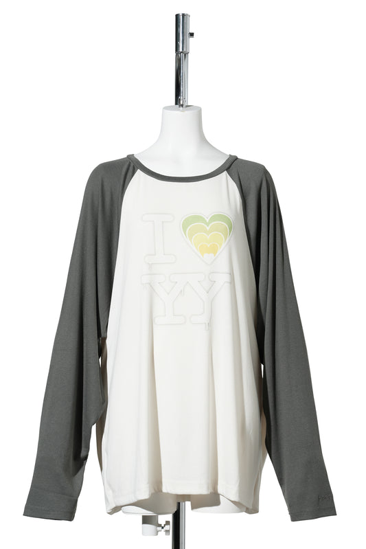 I LOVE YY RAGLAN TEE / GREEN