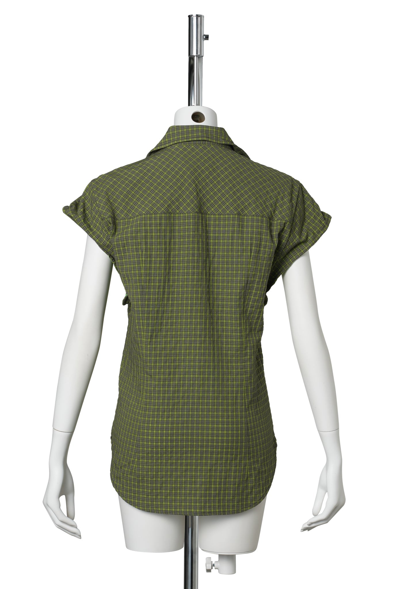 COLOR BLOCK WIRE SHIRT / GREEN