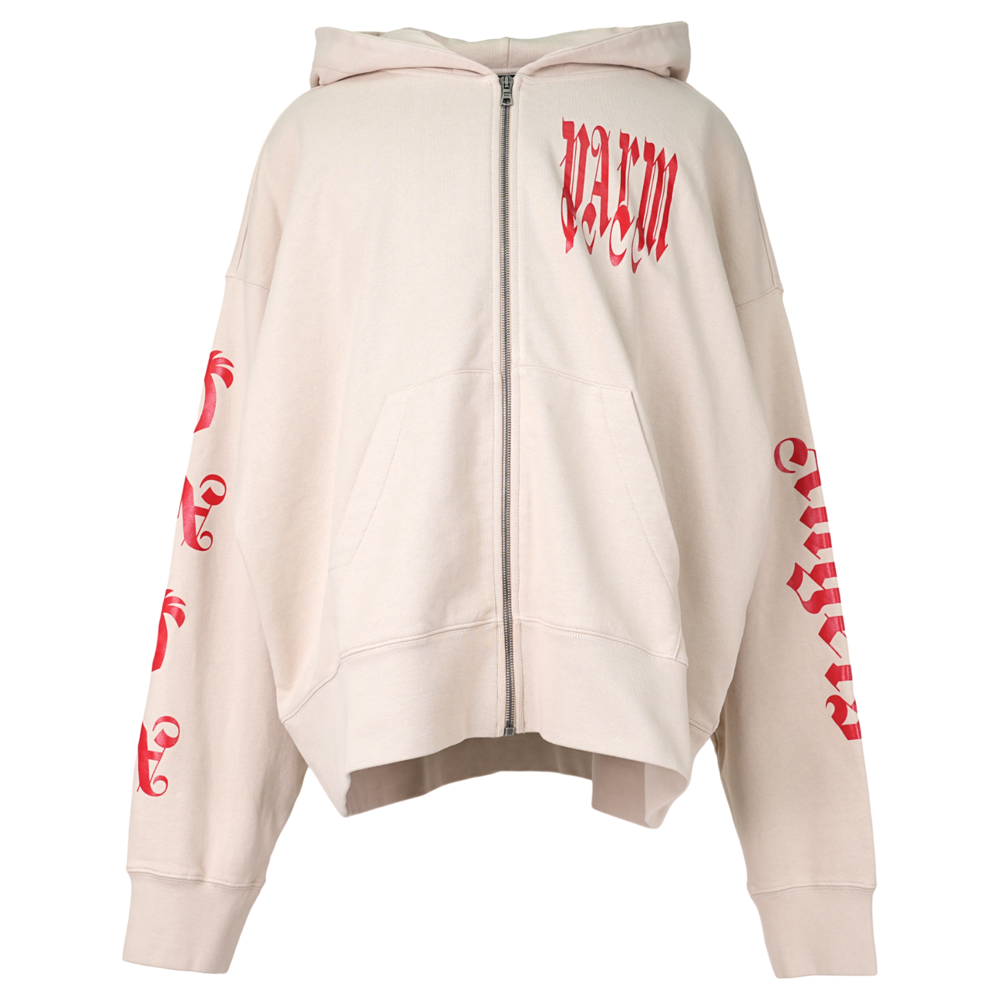 GOTHIC LOGO ZIPPED CREW / 6125:LIGHT BEIGE RED