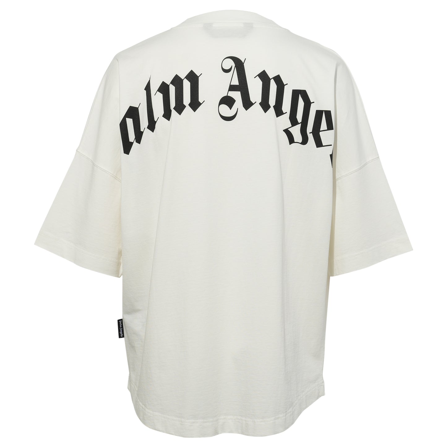 BACK CURVED LOGO OVER TEE / 0310:OFF WHITE BLACK