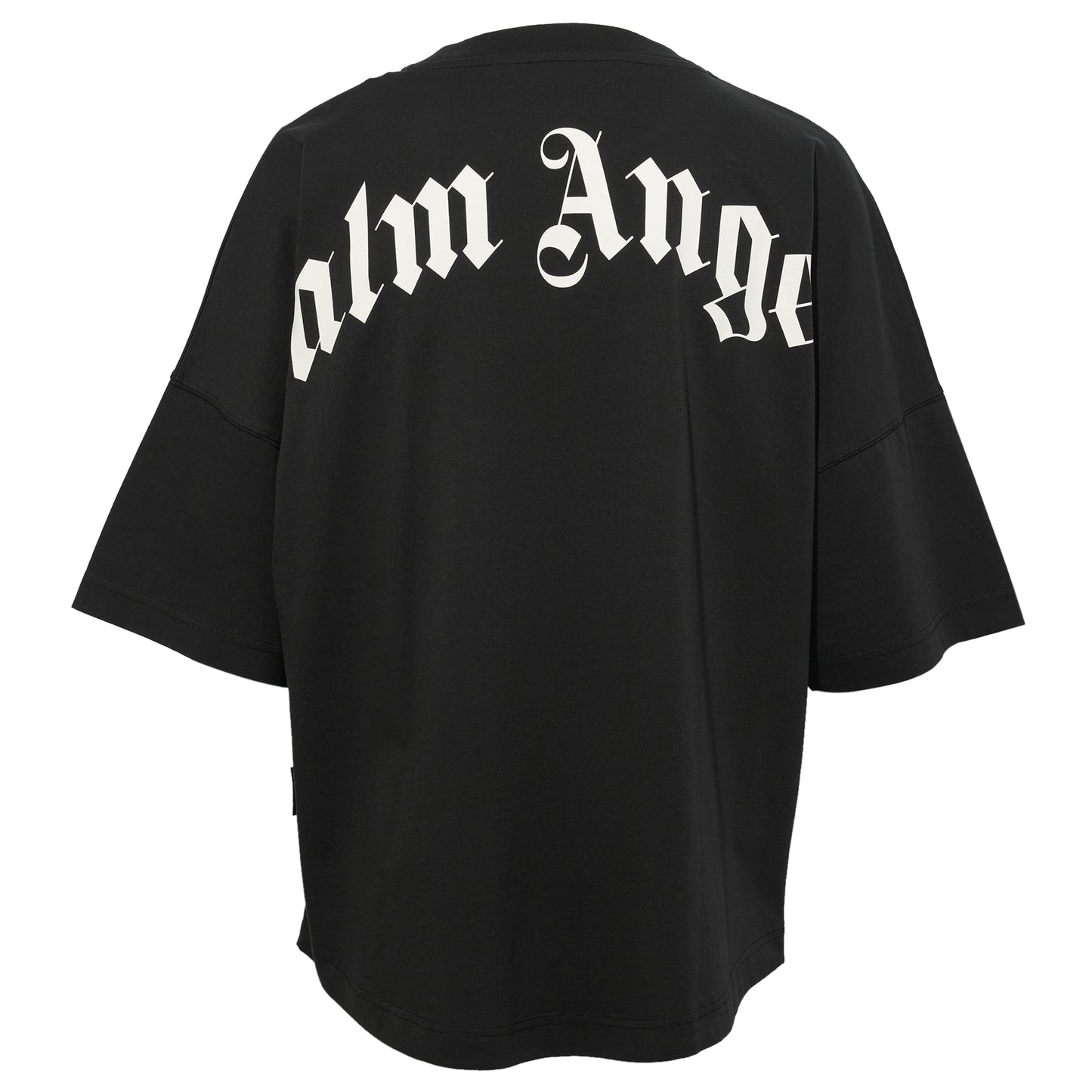 BACK CURVED LOGO OVER TEE / 1003:BLACK OFF WHITE