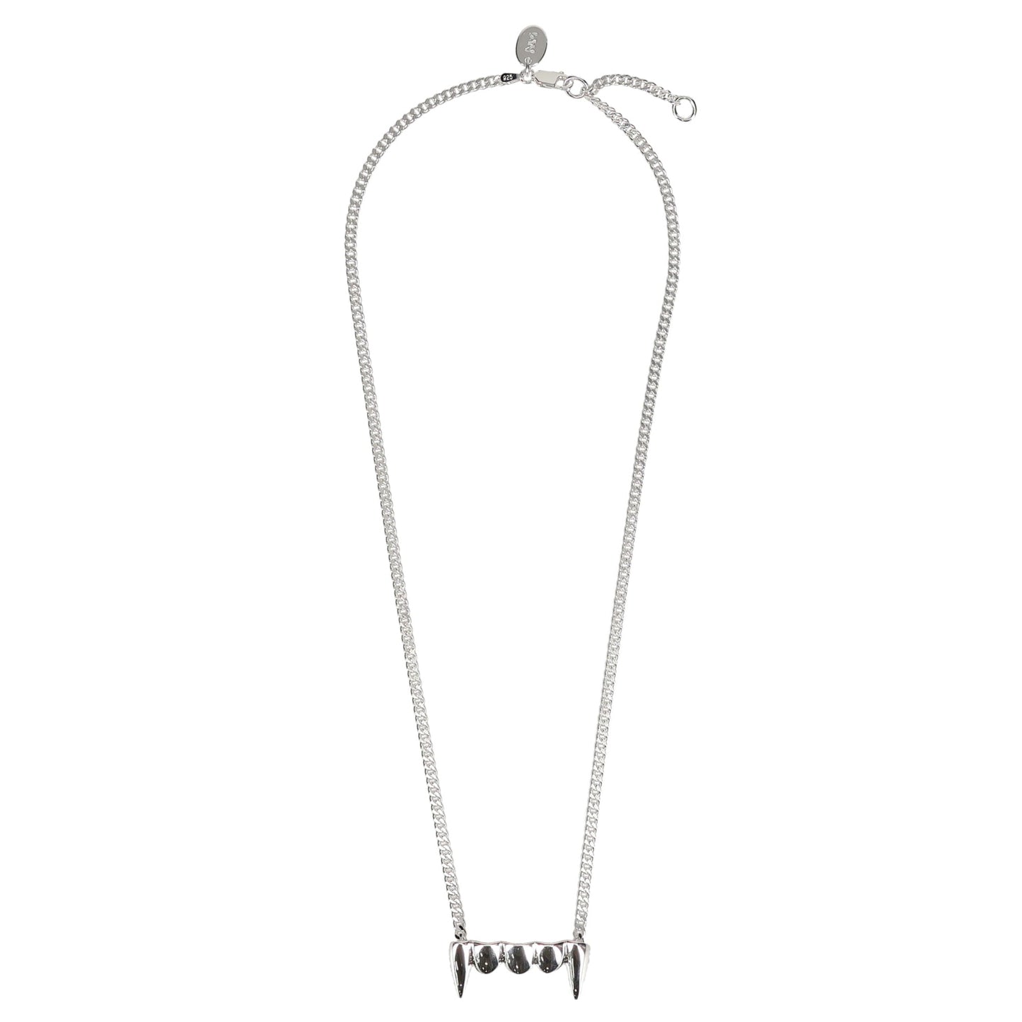 LUNACY FANGZ NECKLACE - SILVER / SILVER