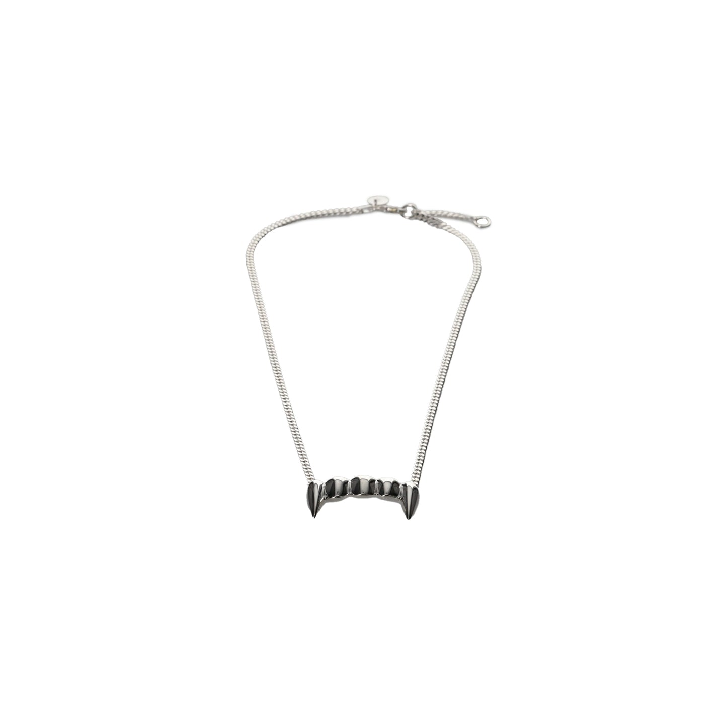 LUNACY FANGZ NECKLACE - SILVER / SILVER