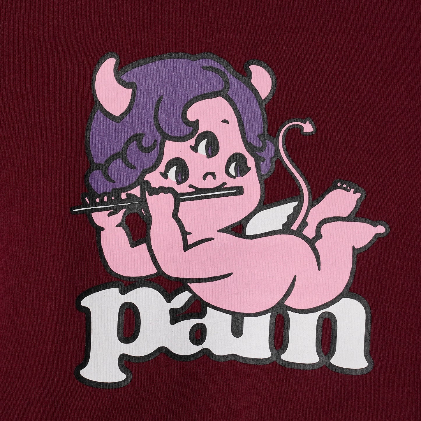 LIL' DEVIL BABY TEE / BURGUNDY