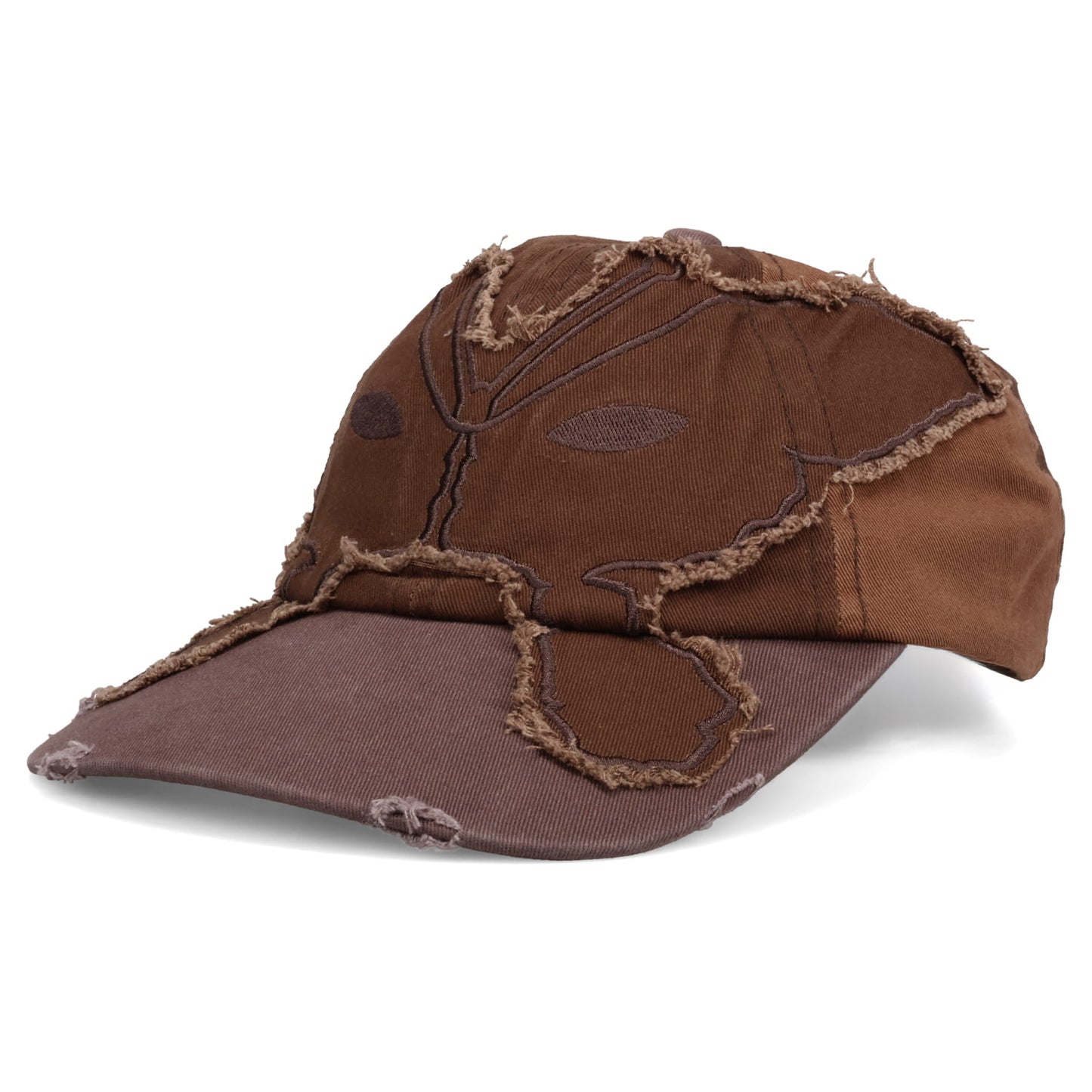 ALIEN BUTTERFLY TONAL BASEBALL CAP / BROWN