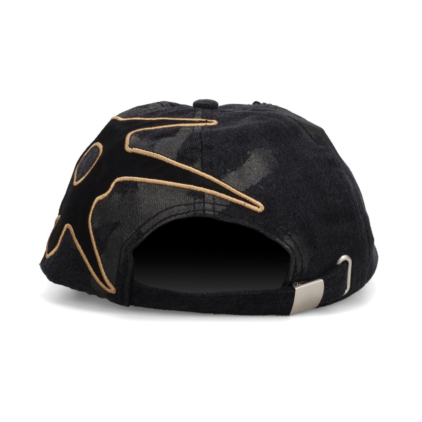DISTRESSED URCHIN TAG BASEBALL CAP / BLACK WASH