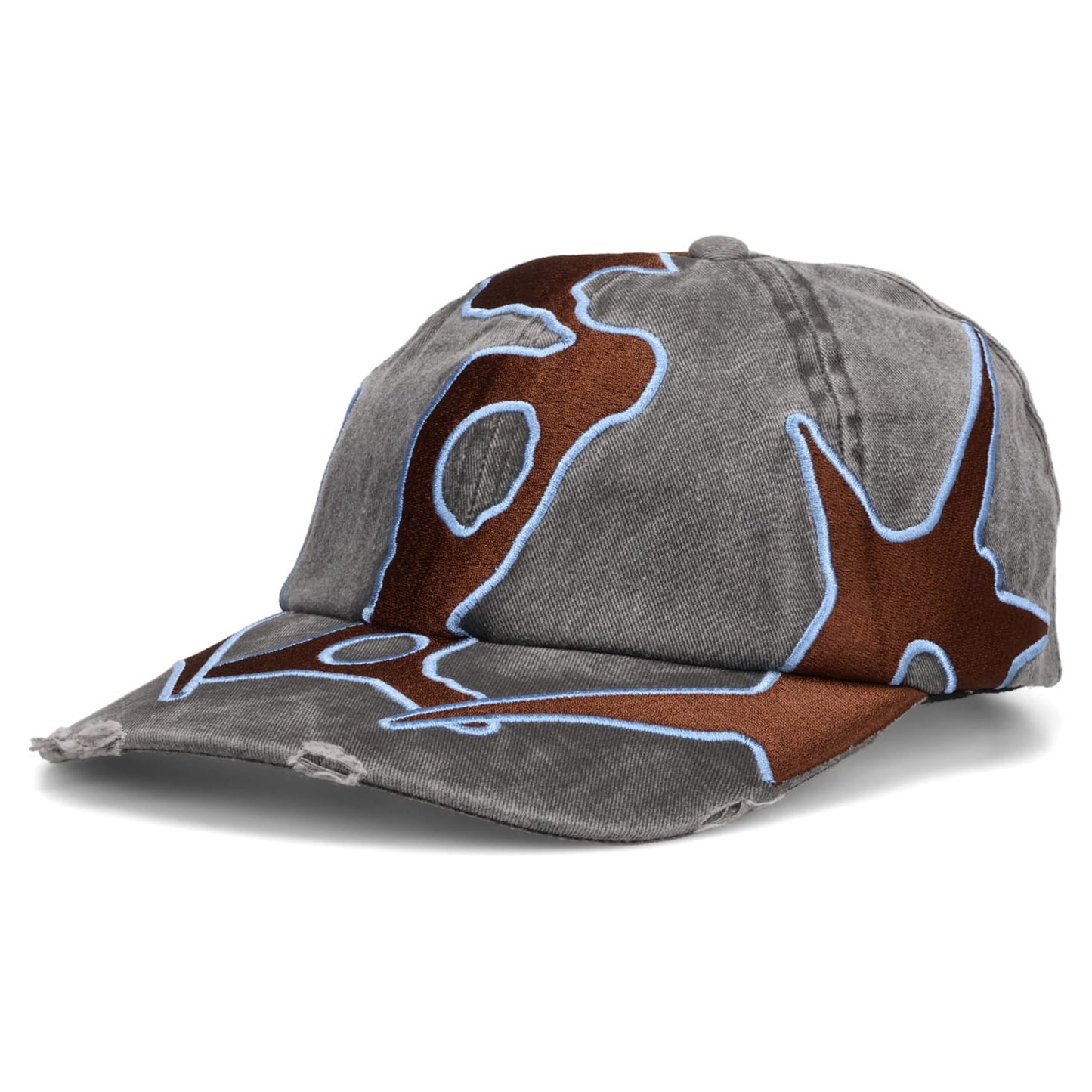 OUTLINE LOGO CAP / BLACK WASH