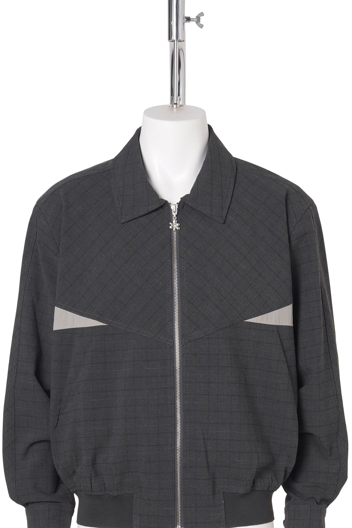 MATTER CLARK COLLARED JACKET / GREY CHECK