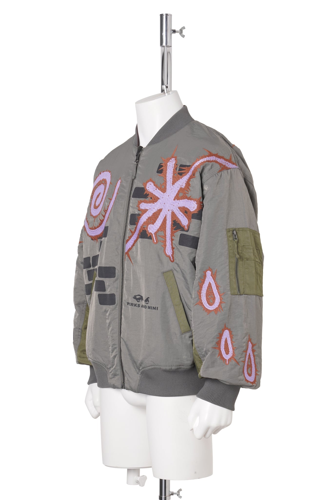 ADORNED REVERSIBLE BOMBER JACKET / DRABS