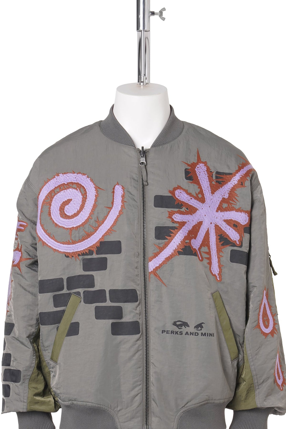 ADORNED REVERSIBLE BOMBER JACKET / DRABS