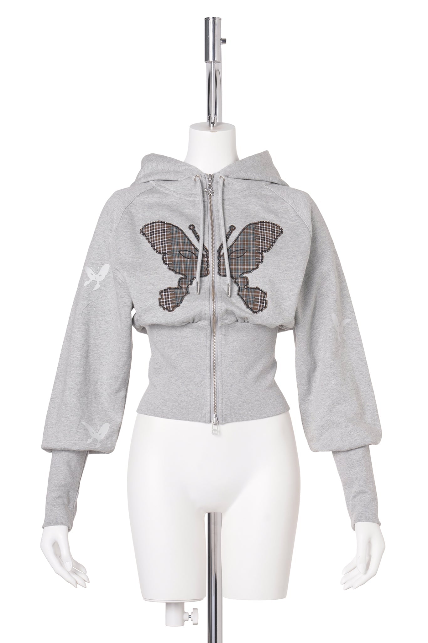 FLUTTER BOARD ZIP THRU / GREY MARLE