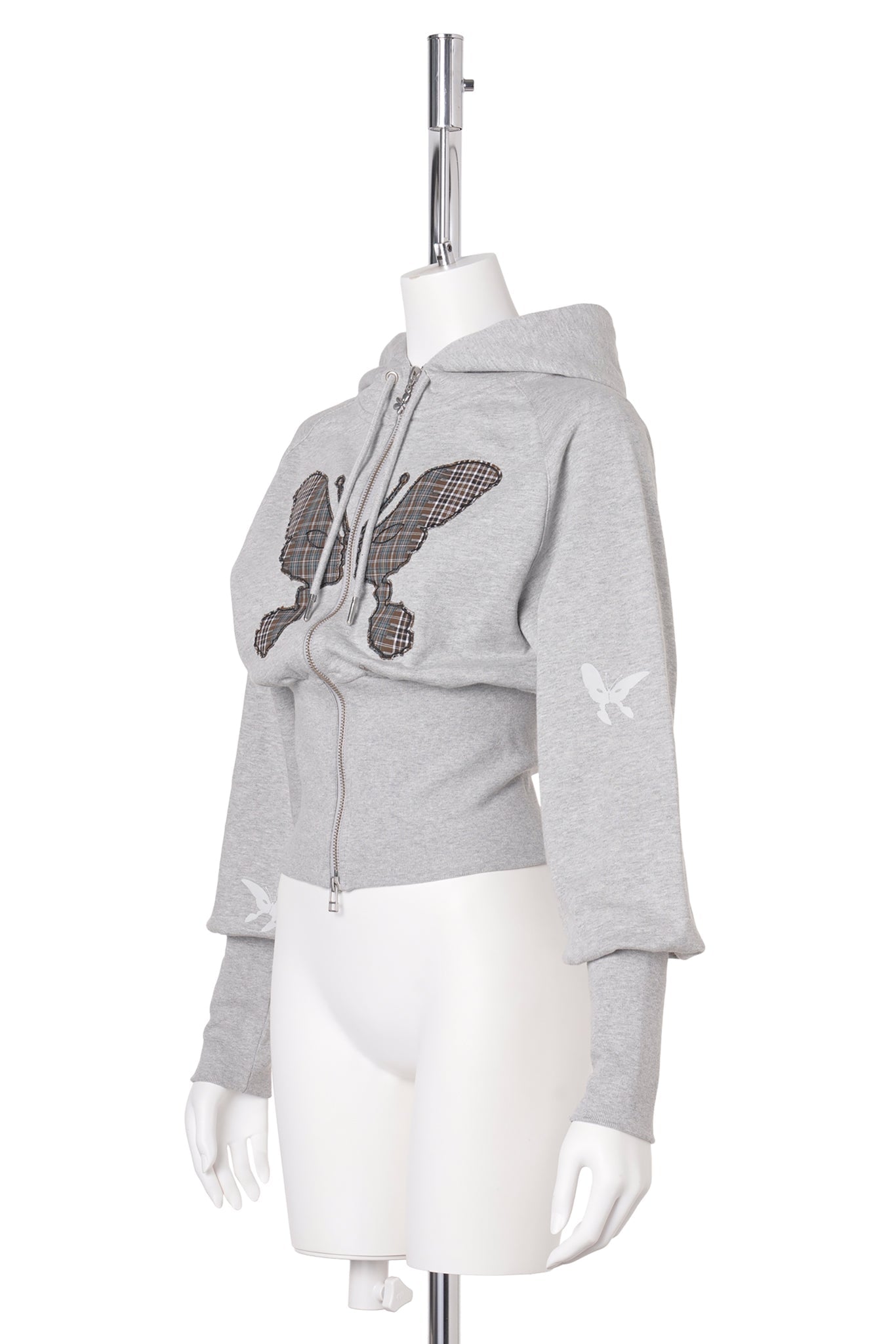 FLUTTER BOARD ZIP THRU / GREY MARLE