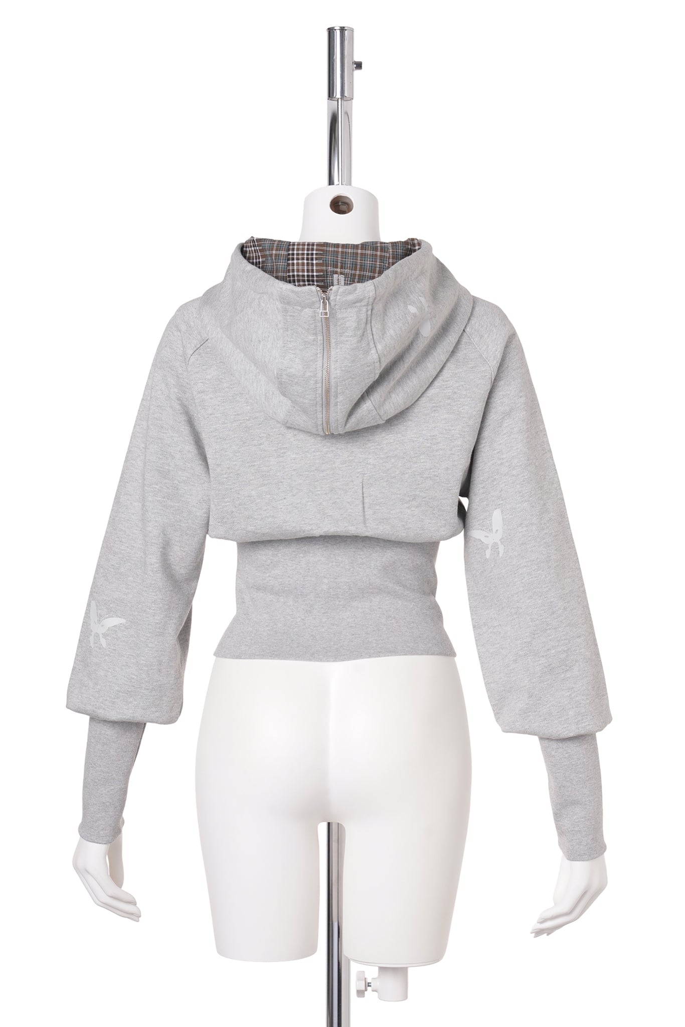 FLUTTER BOARD ZIP THRU / GREY MARLE
