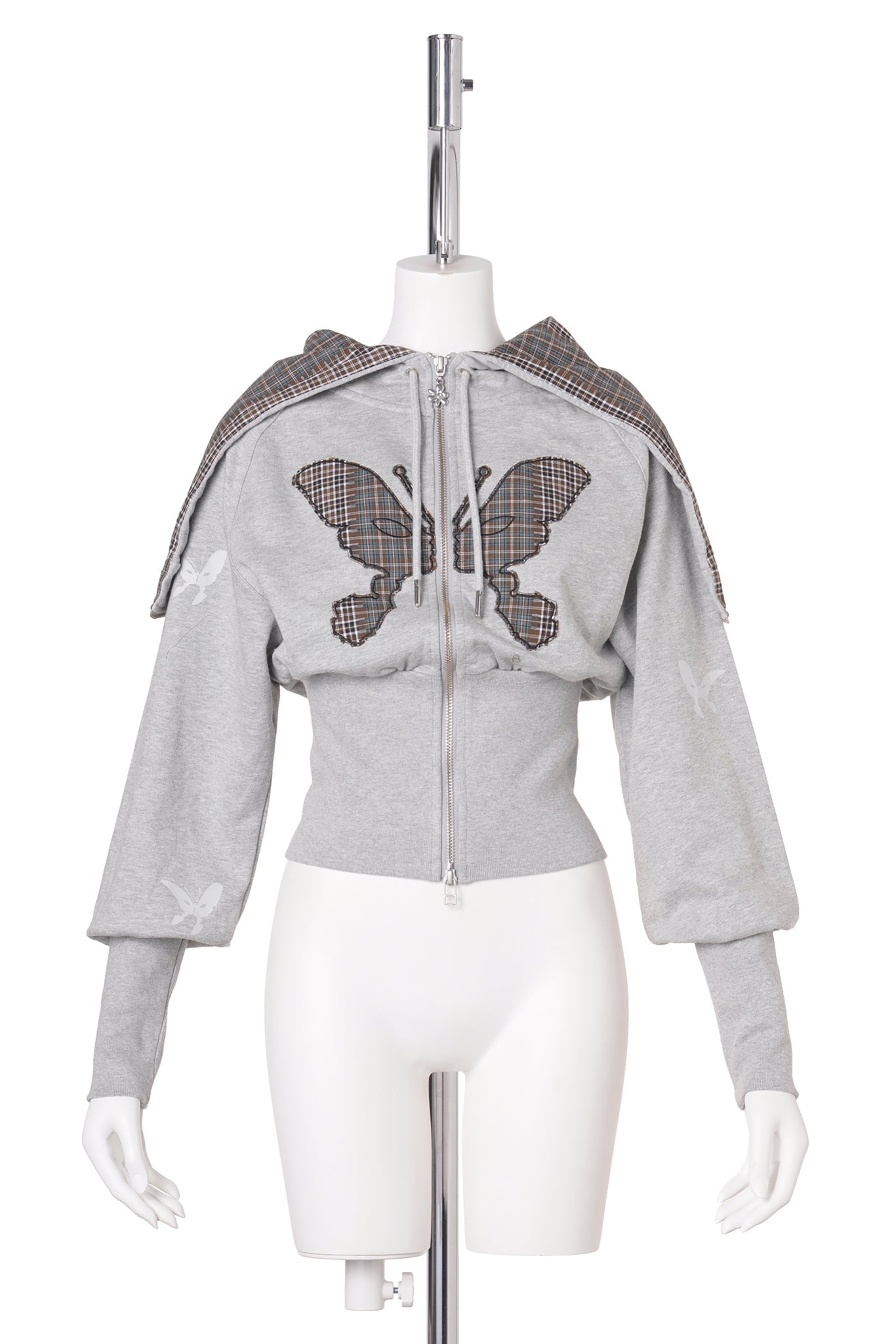 FLUTTER BOARD ZIP THRU / GREY MARLE