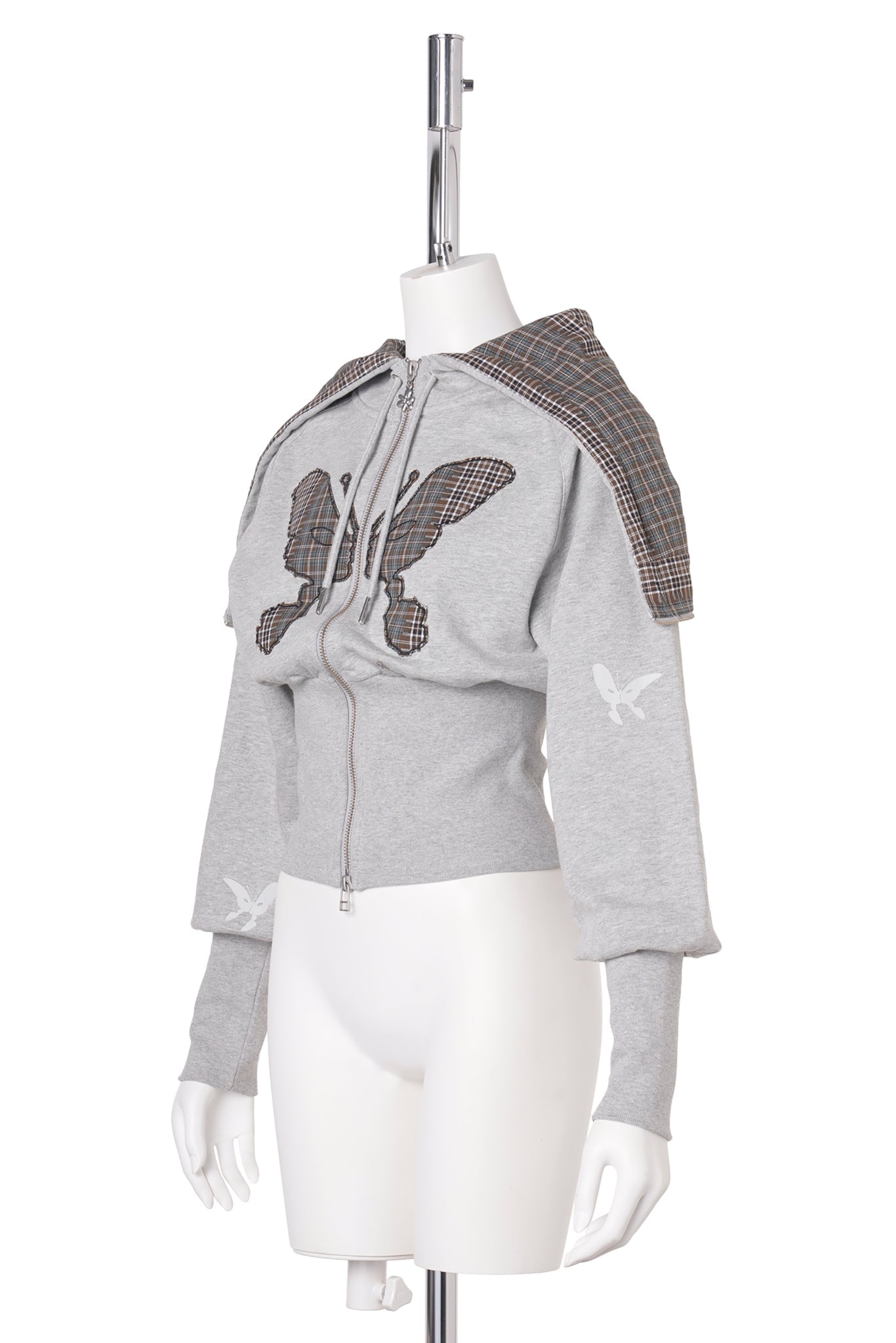 FLUTTER BOARD ZIP THRU / GREY MARLE