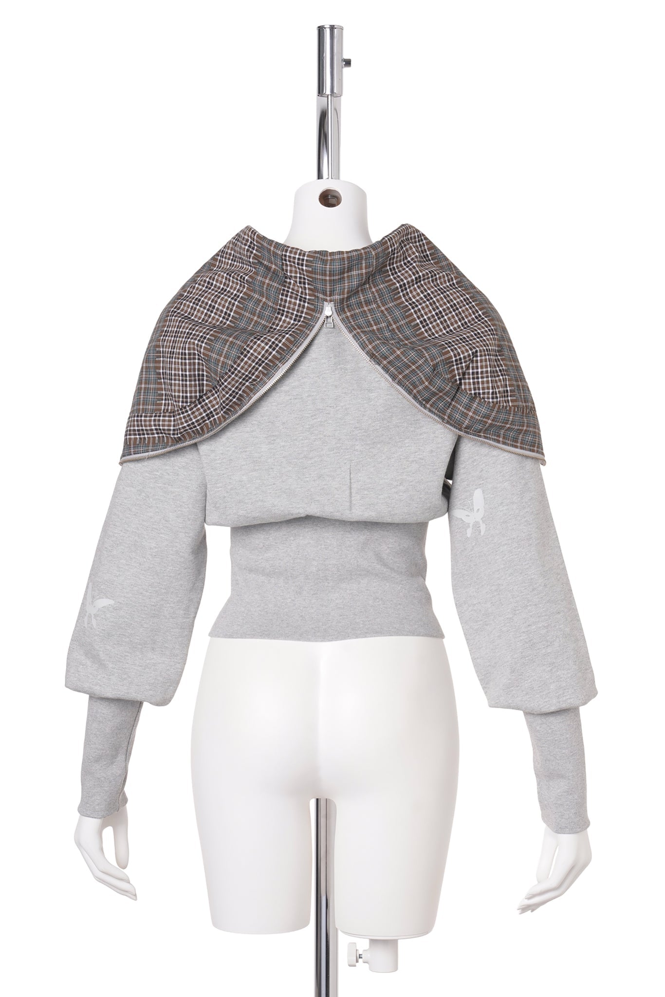 FLUTTER BOARD ZIP THRU / GREY MARLE