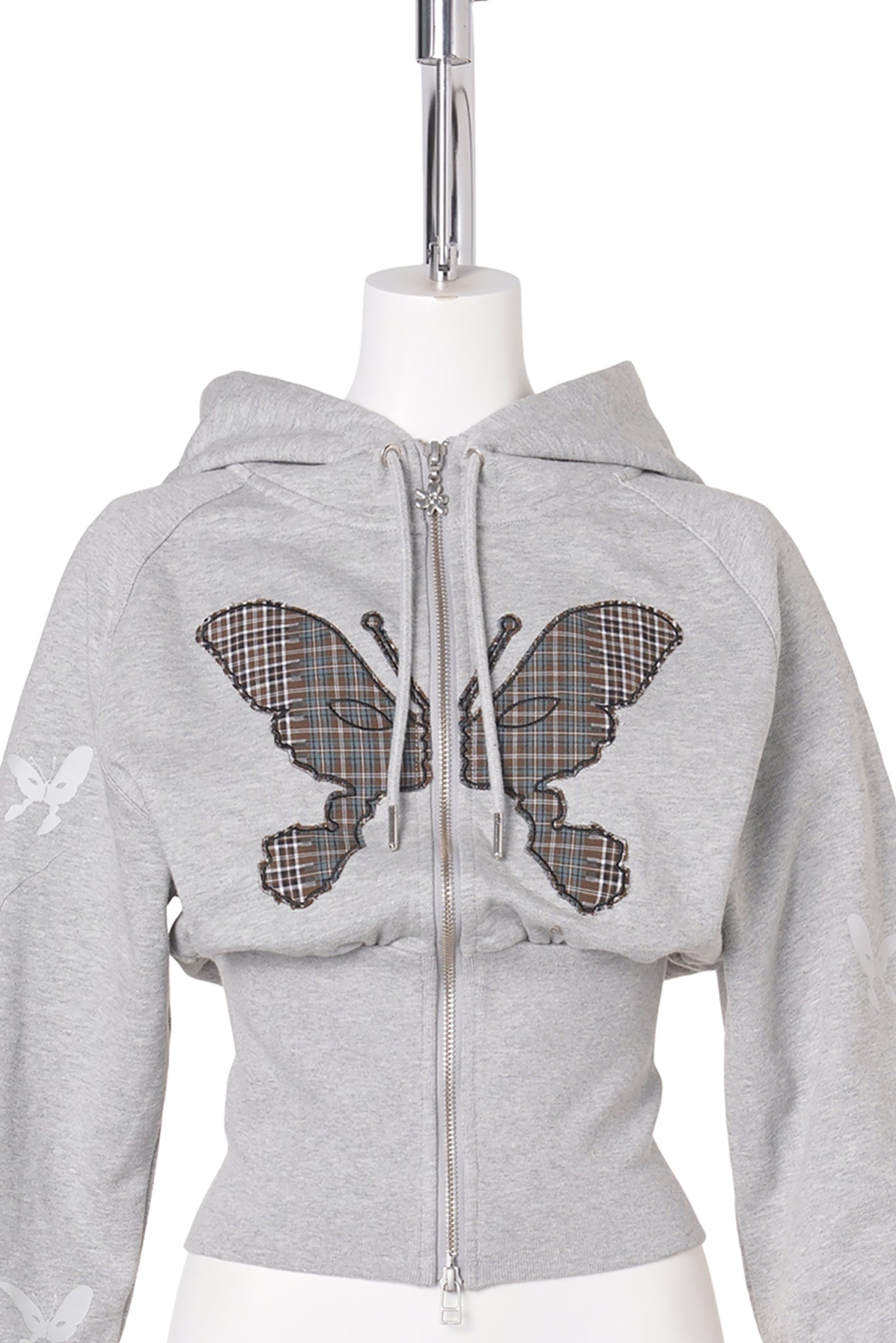 FLUTTER BOARD ZIP THRU / GREY MARLE