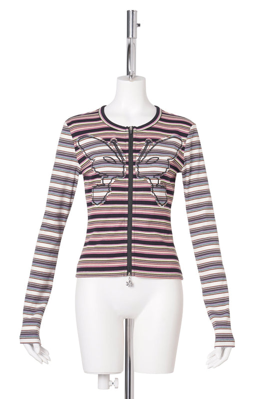 LINE WALK STRIPED CARDIGAN / ALL SORTS STRIPE