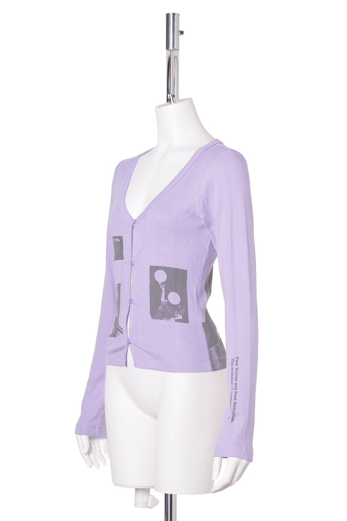 XEROX POINTELLE CARDIGAN / LAVENDER