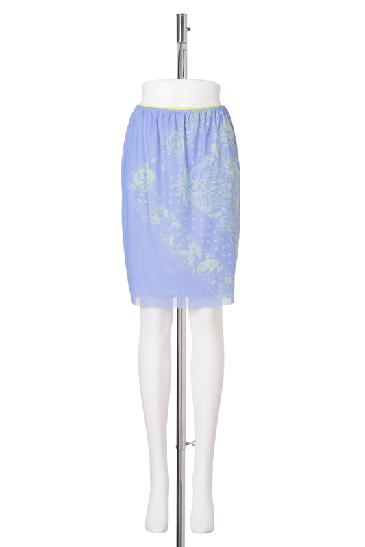 COCO BANDANA MESH SKIRT - LB / LIGHT BLUE