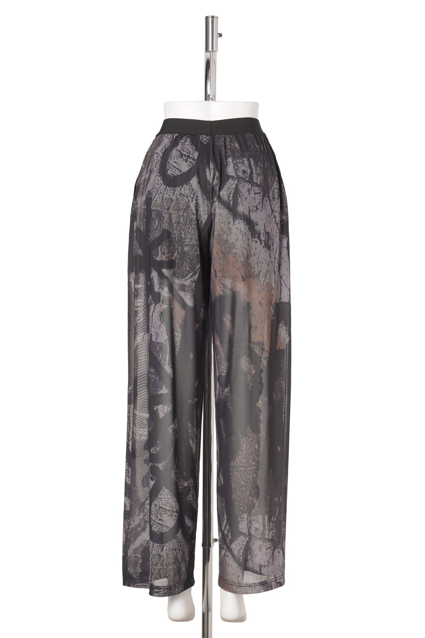 MURUS MESH RUFFLE TROUSERS / SHADOWS