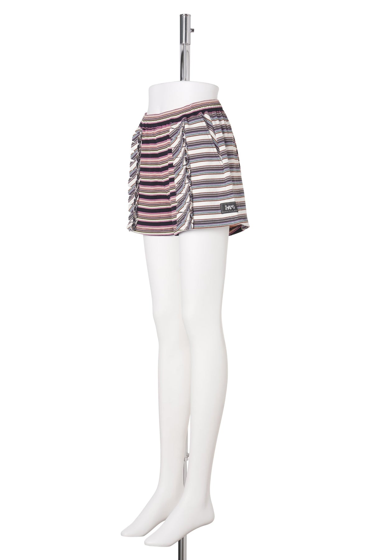 LINE WALK RUFFLE STRIPE SHORTS / ALL SORTS STRIPE