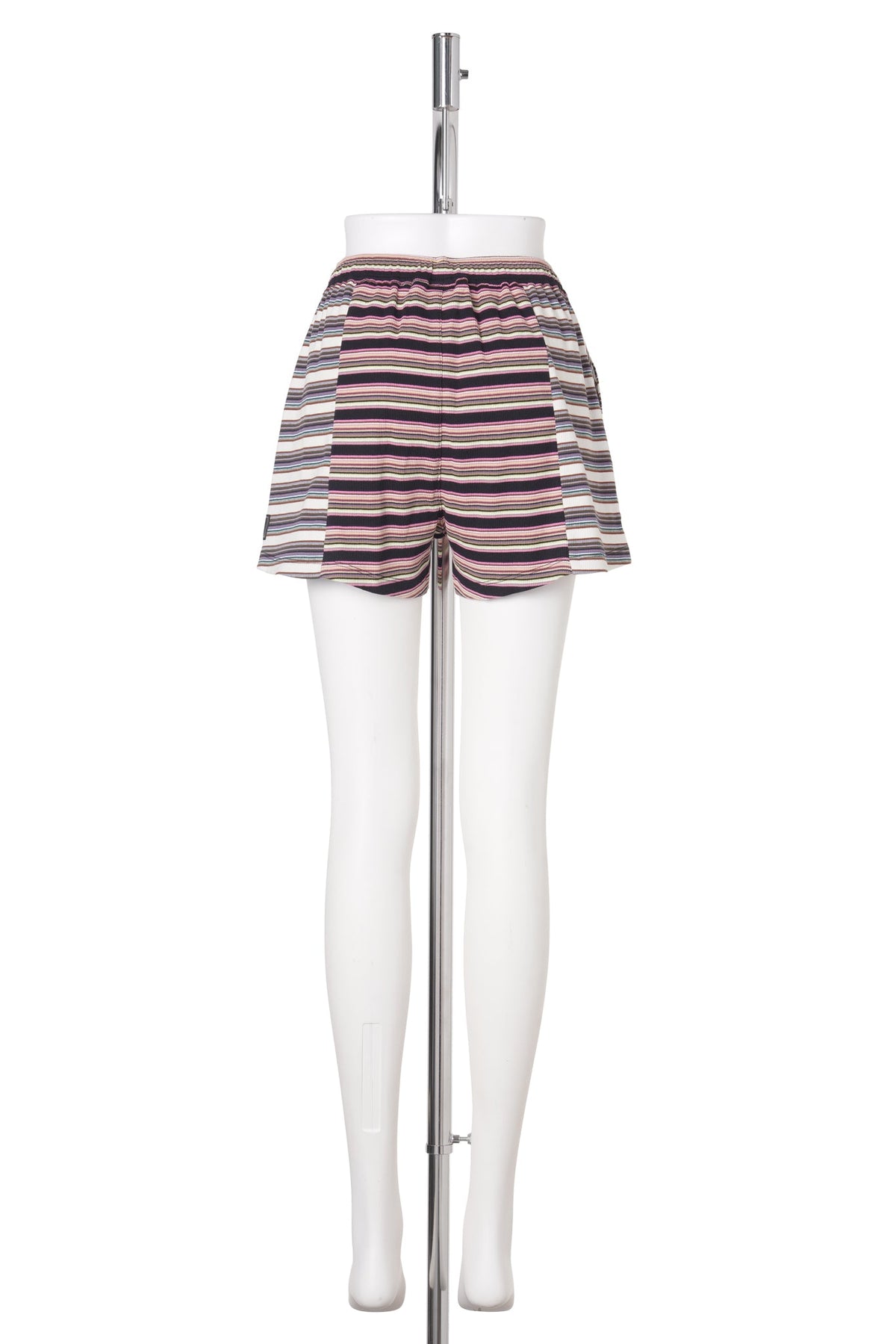 LINE WALK RUFFLE STRIPE SHORTS / ALL SORTS STRIPE