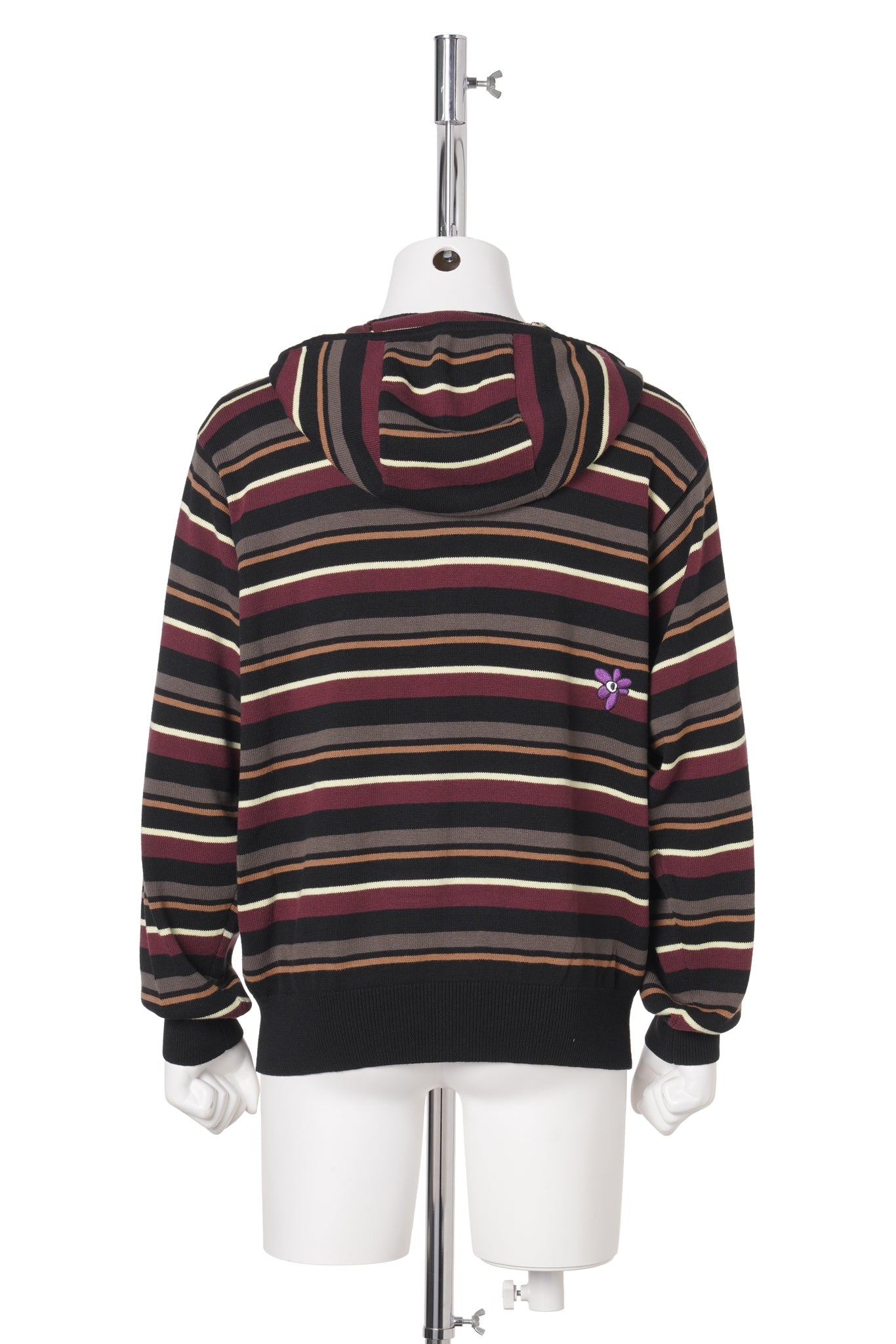 NAMES GO BY HOODED ZIP THRU KNIT / MULTI
