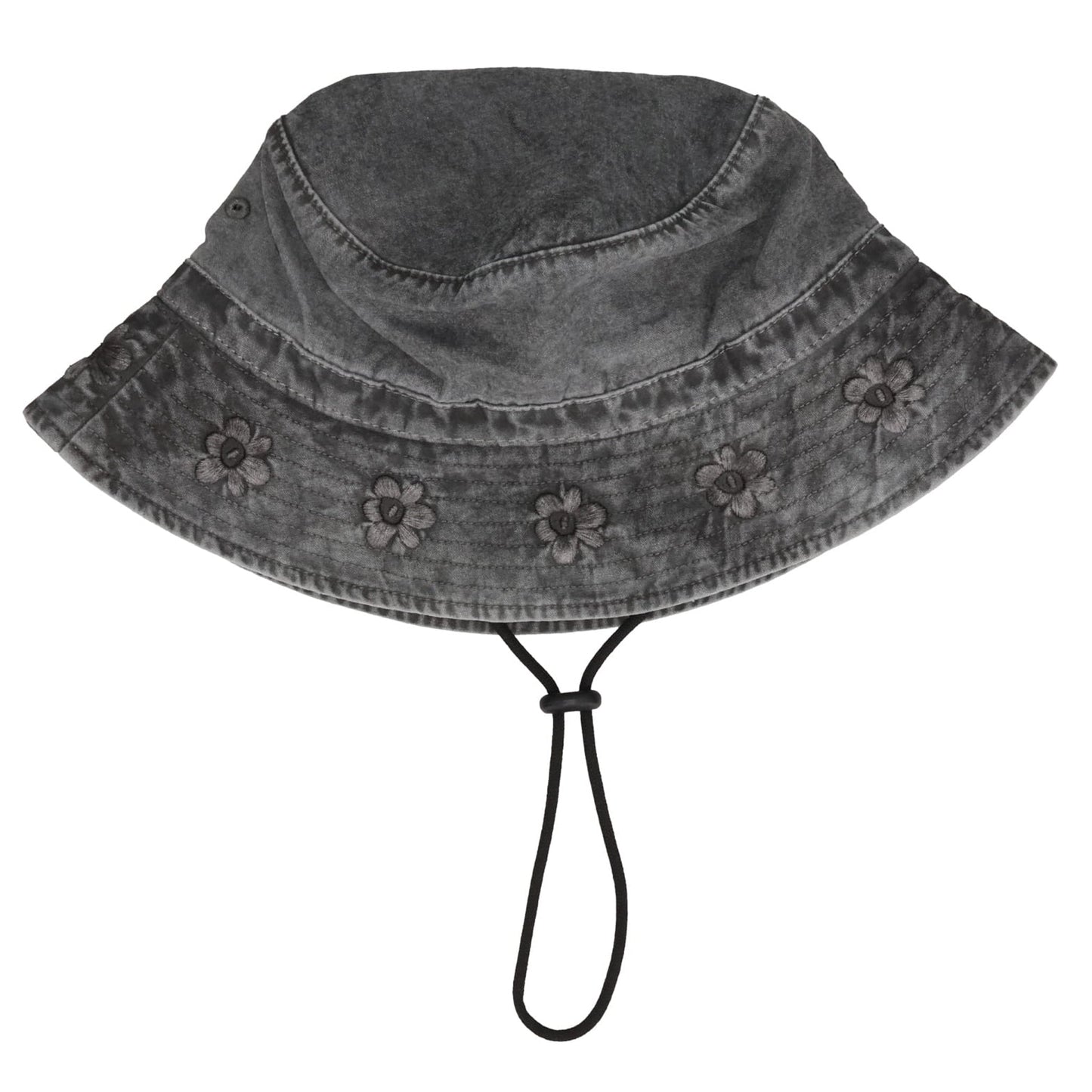 GESTURES SUN HAT / BLACK WASH