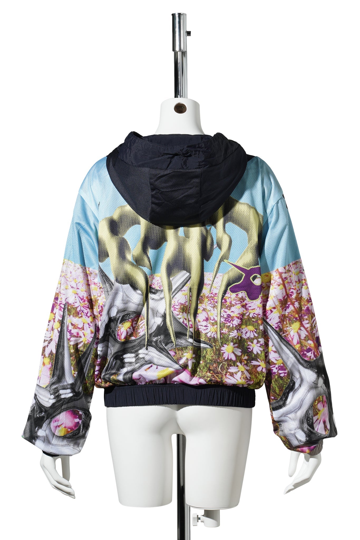 DOUBLE DEALING ZIP THROUGH JACKET / NAVY/GREY