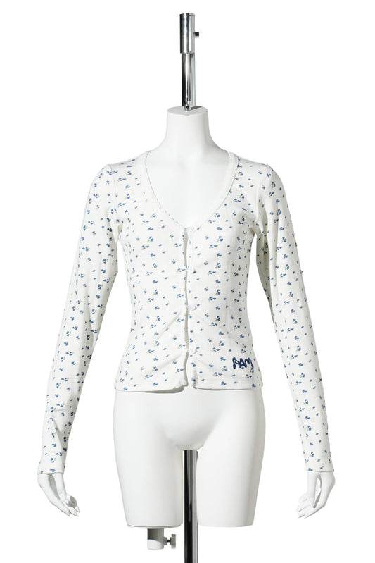 CHIMERA POINTELLE CARDIGAN / OFF WHITE