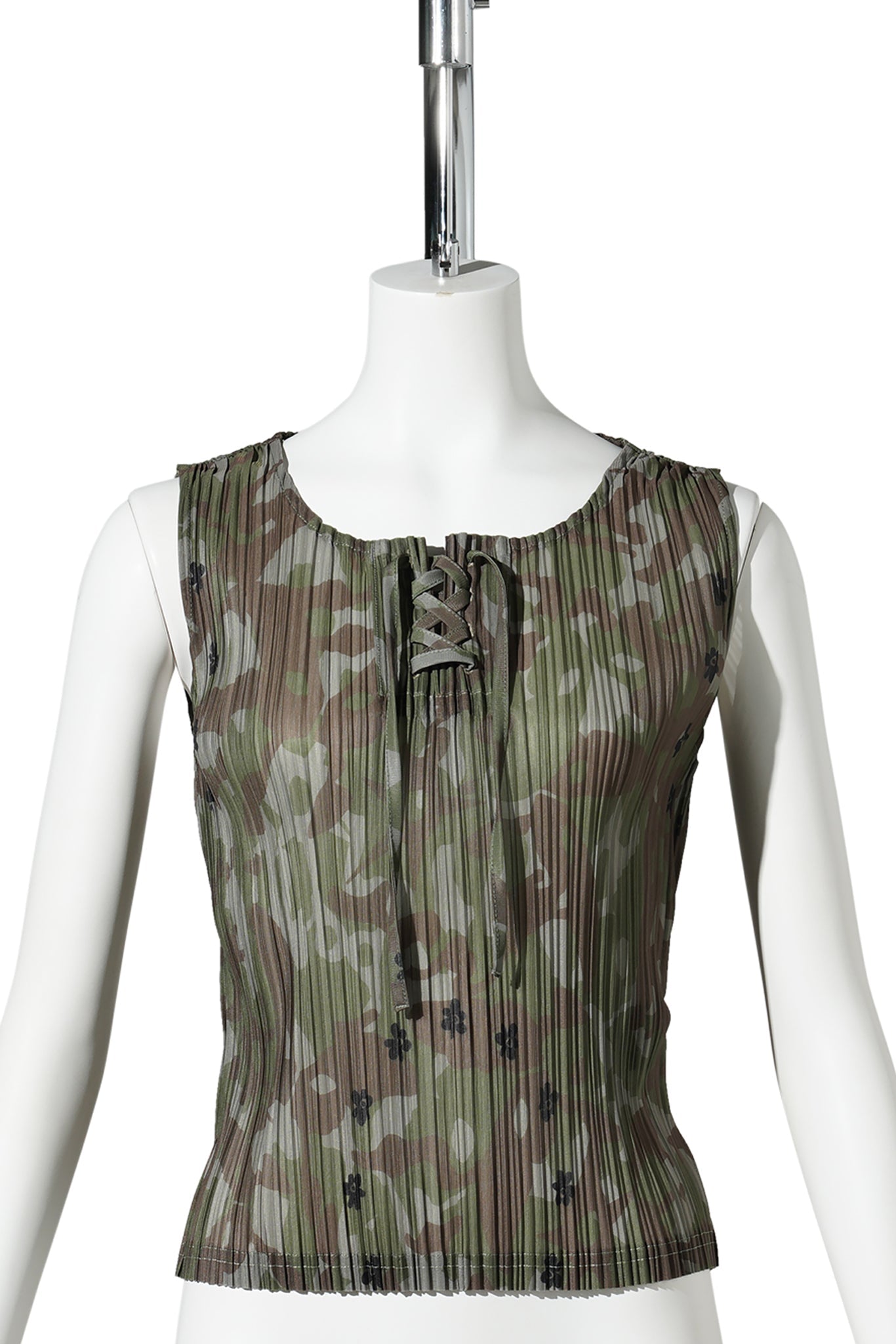KALLIMA PLEATED TANK TOP / CAMO