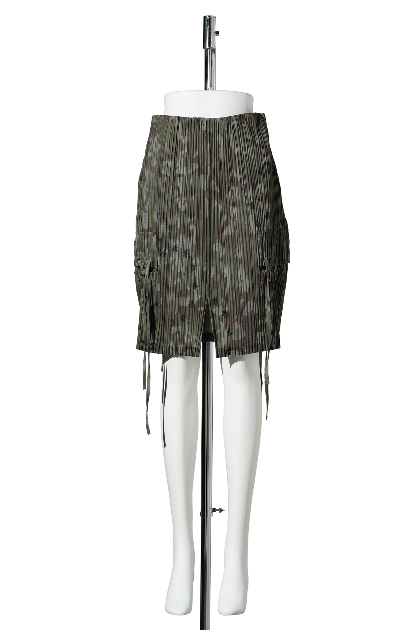 OAKLEAF PLEATED SKIRT / CAMO