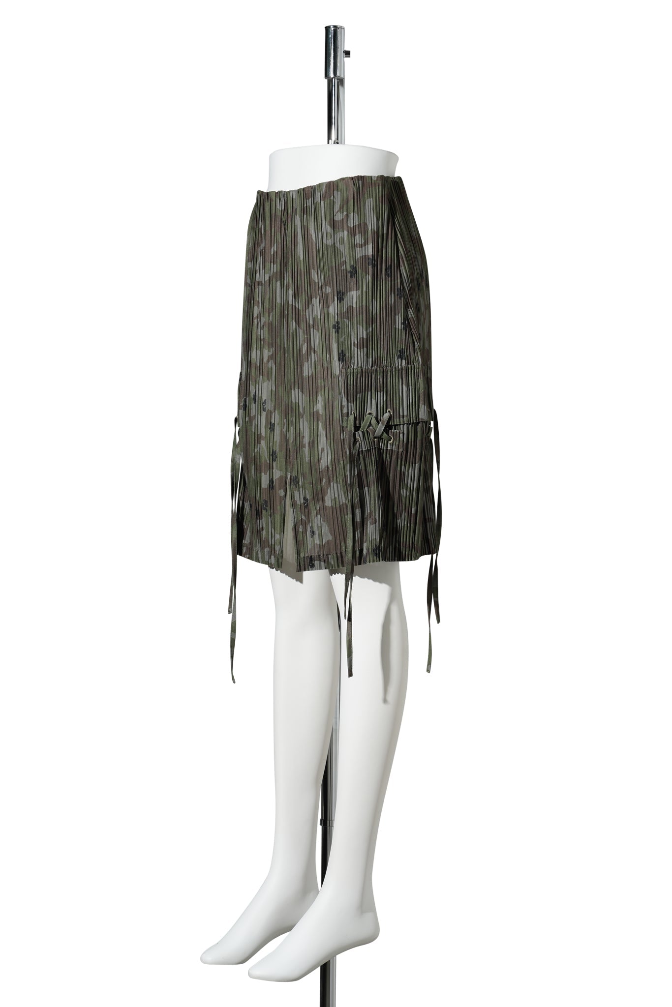 OAKLEAF PLEATED SKIRT / CAMO