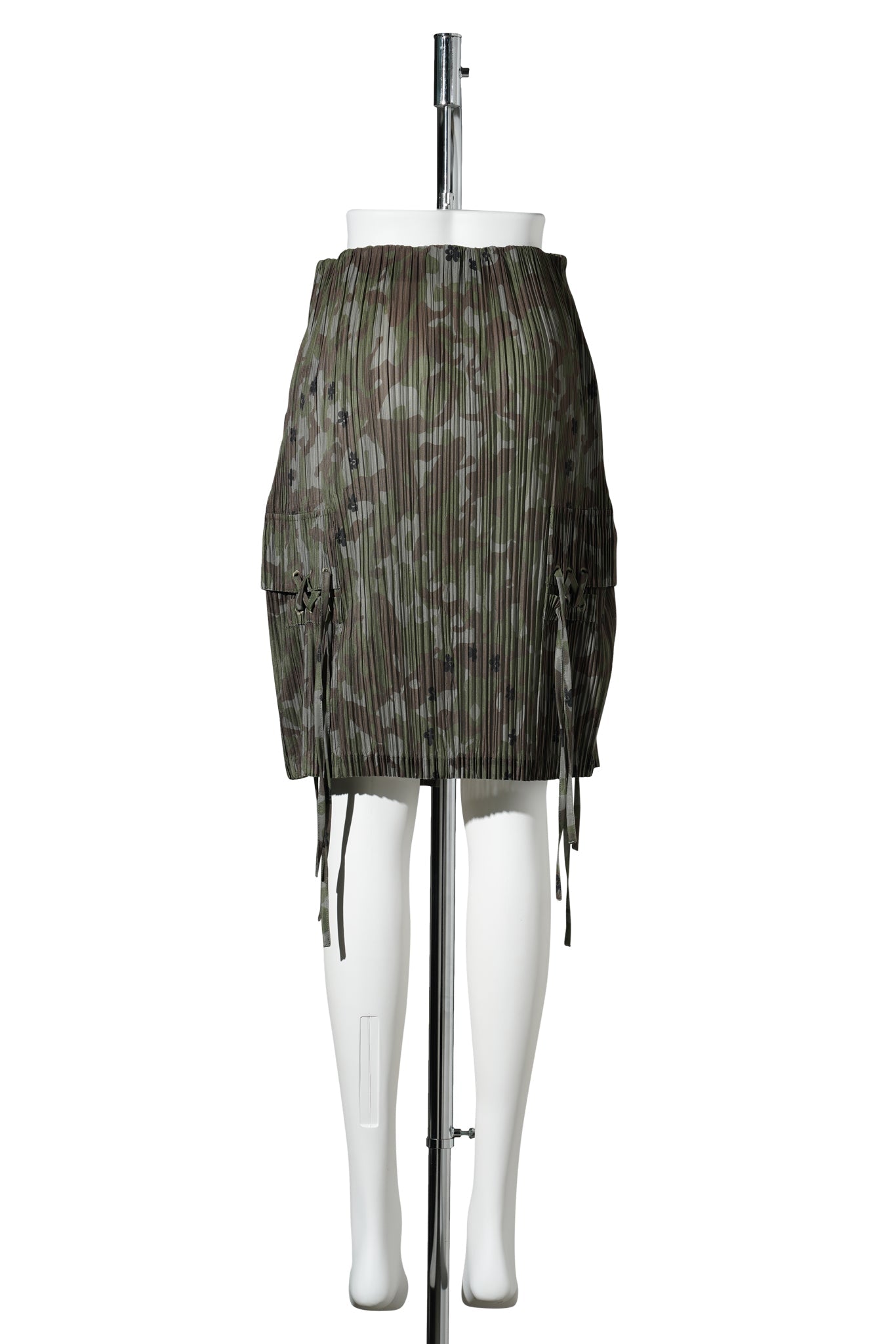 OAKLEAF PLEATED SKIRT / CAMO