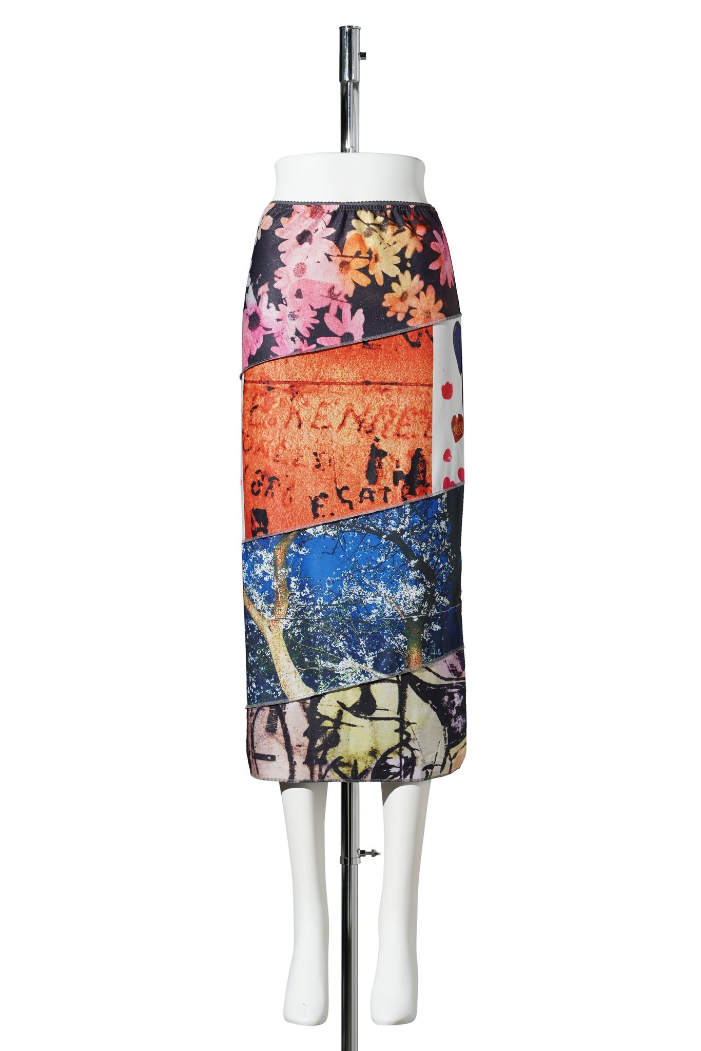 PHOTO SPIRAL SKIRT - JOSHUA GORDON / MULTI